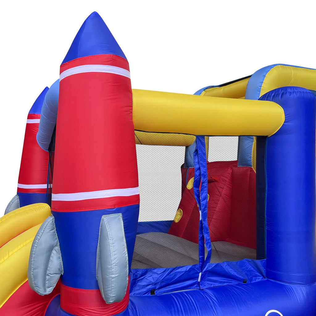Inflatable Bouncer with Blower & Two Slides B74584