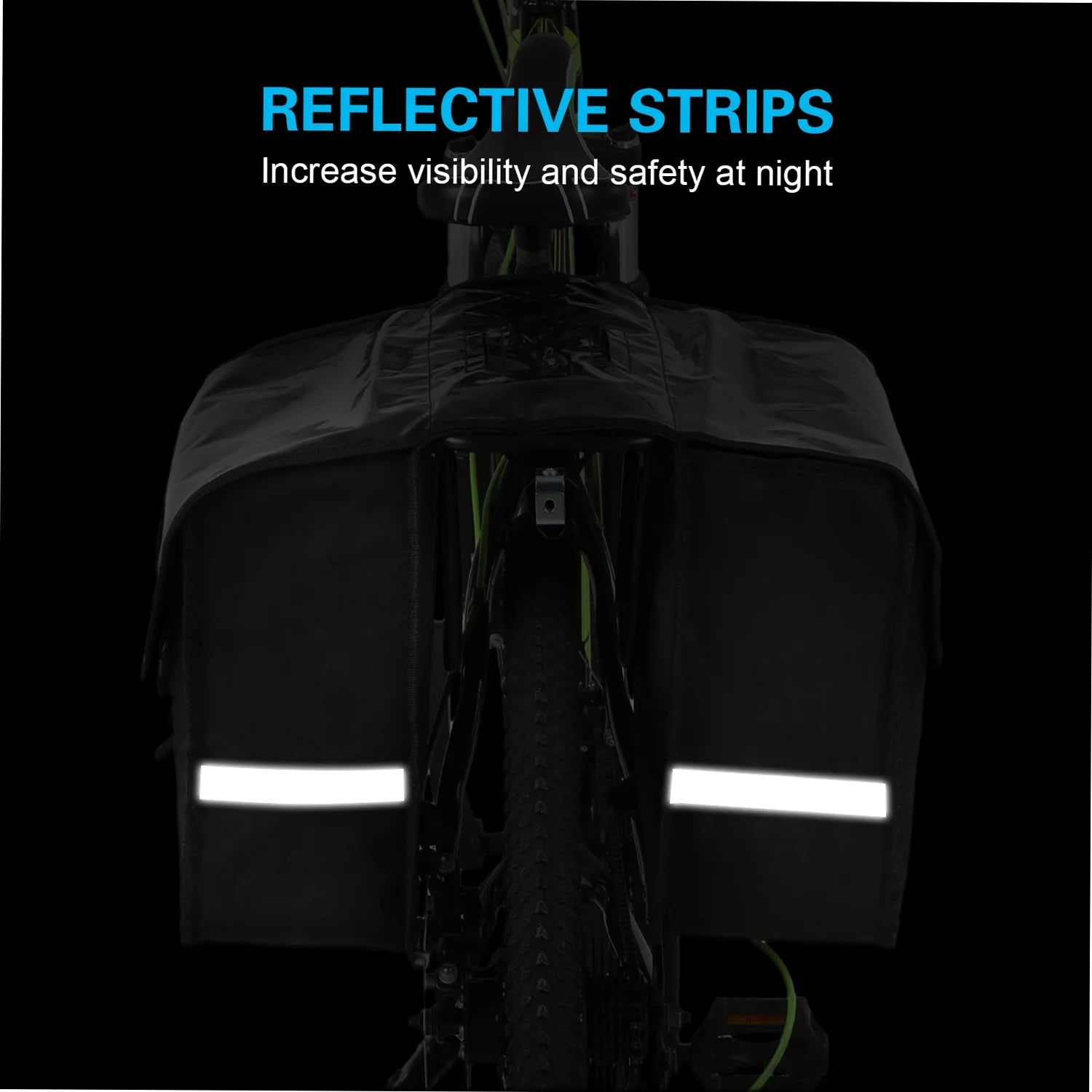 28L Water Resistant Rear Seat Carrier Bike Bag Pannier M29289