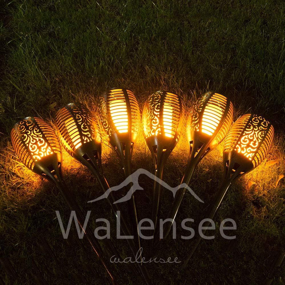 43 LED Waterproof Flickering Flames Torch Solar Lights (4 Pack) I93315