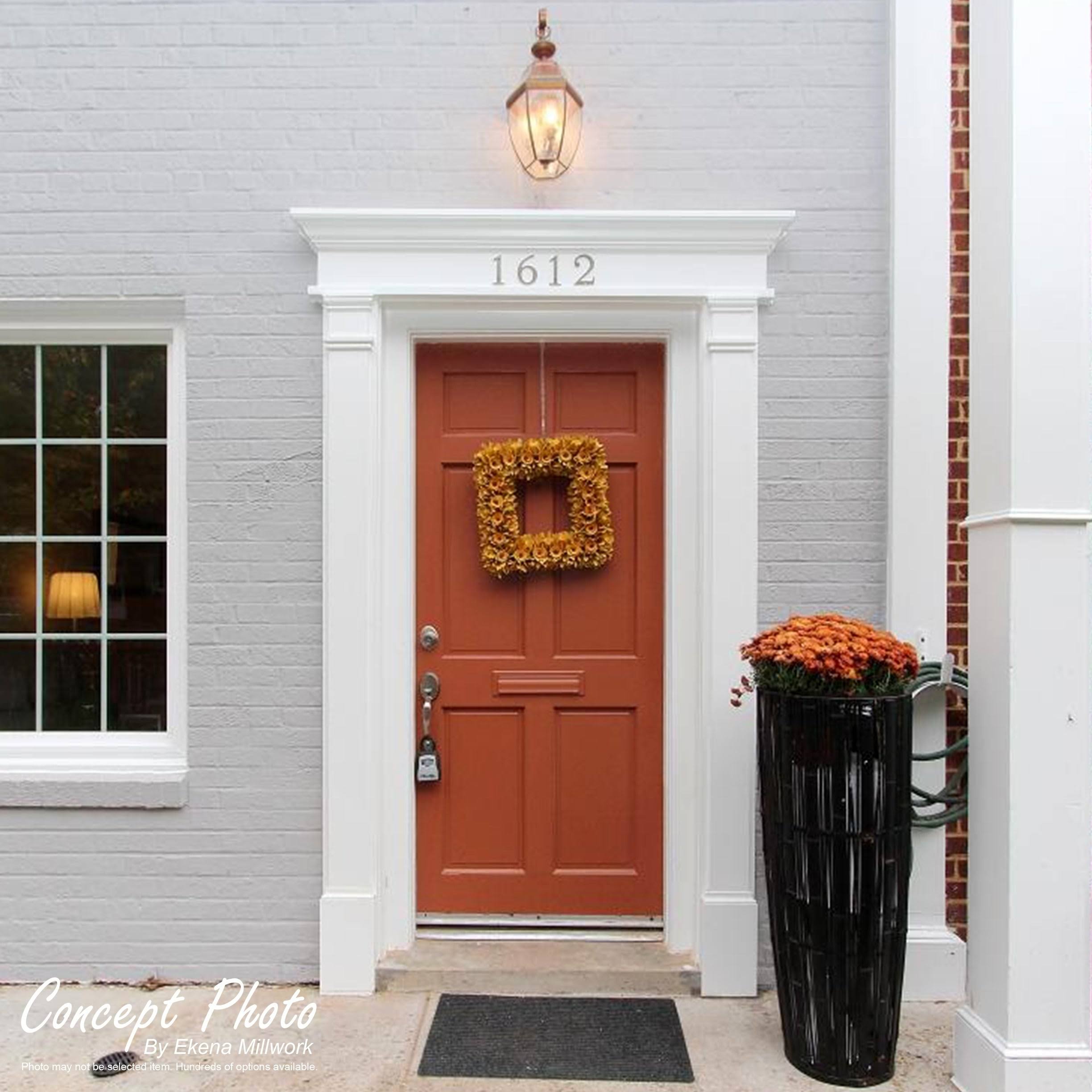 Raised Panel PVC Pilaster with Capital and Base (Pair) Y2312