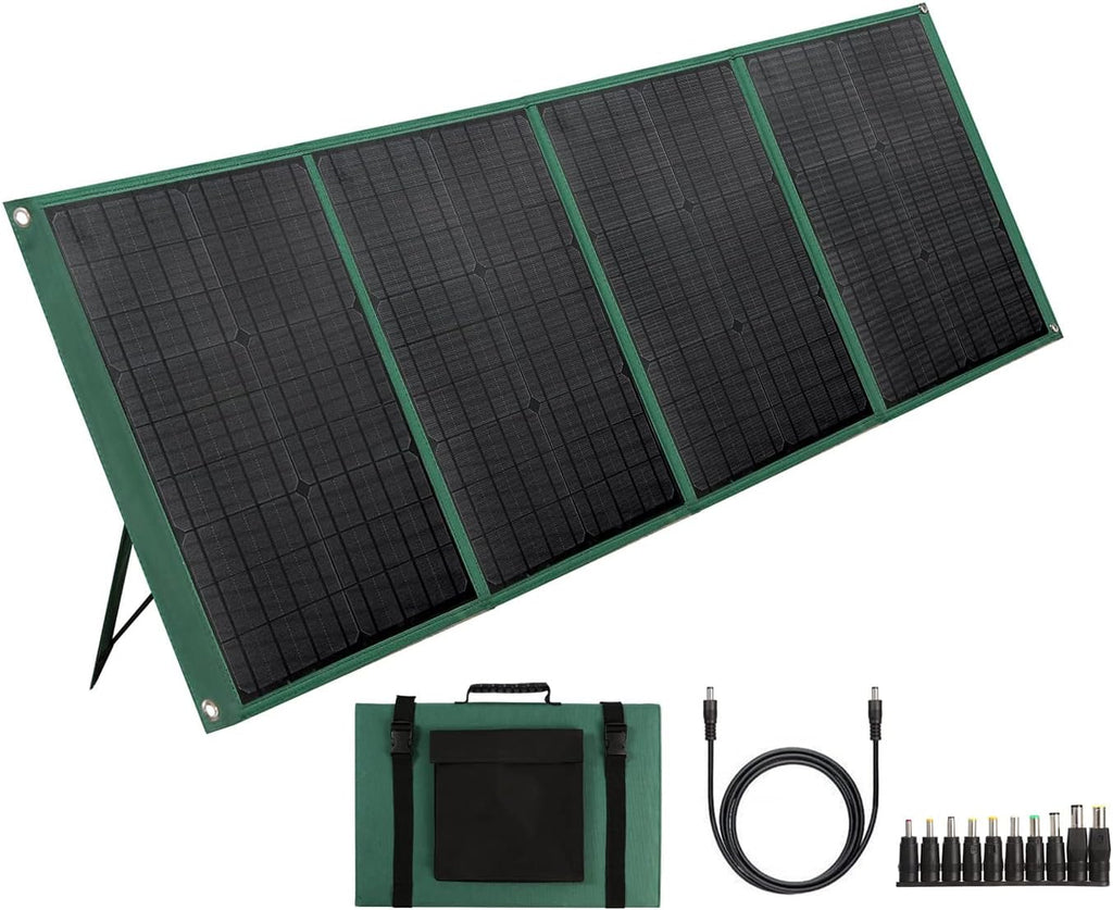 Foldable Monocrystalline Solar Panel with USB/DC Output and Controller T2018