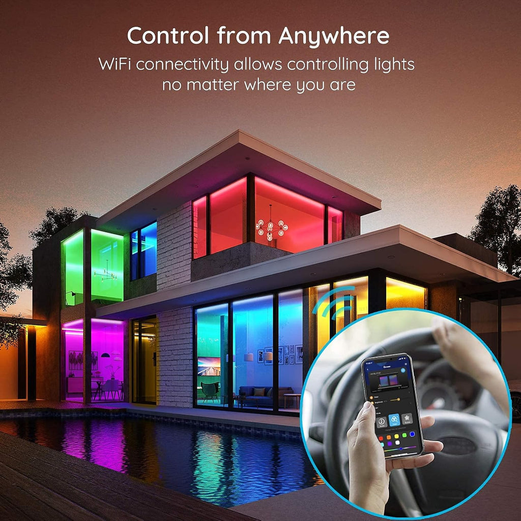 65.6ft Smart WiFi RGB LED Strip Lights Pack of 2 M895913