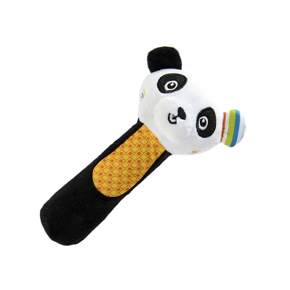 Panda Cartoon Animal Plush Wrist Rattles Hand Bells for Babies Y169383