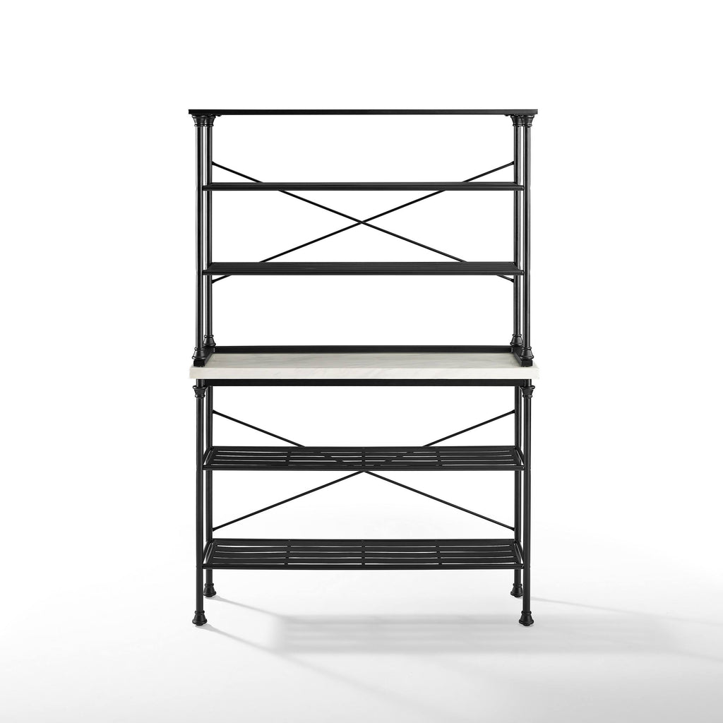2 Piece Black Baker's Rack Set U753086