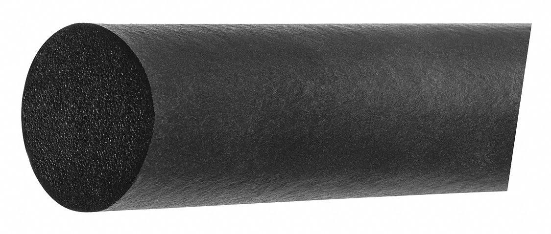 Foam Cord, 100 ft. L, 3/16x22 Dia., Black O279