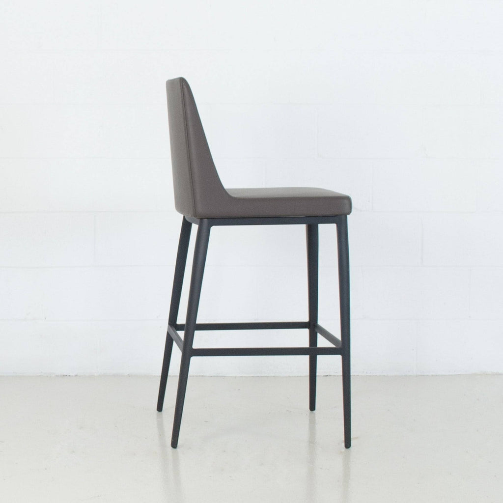 Charcoal Leatherette Bar Stool H823970