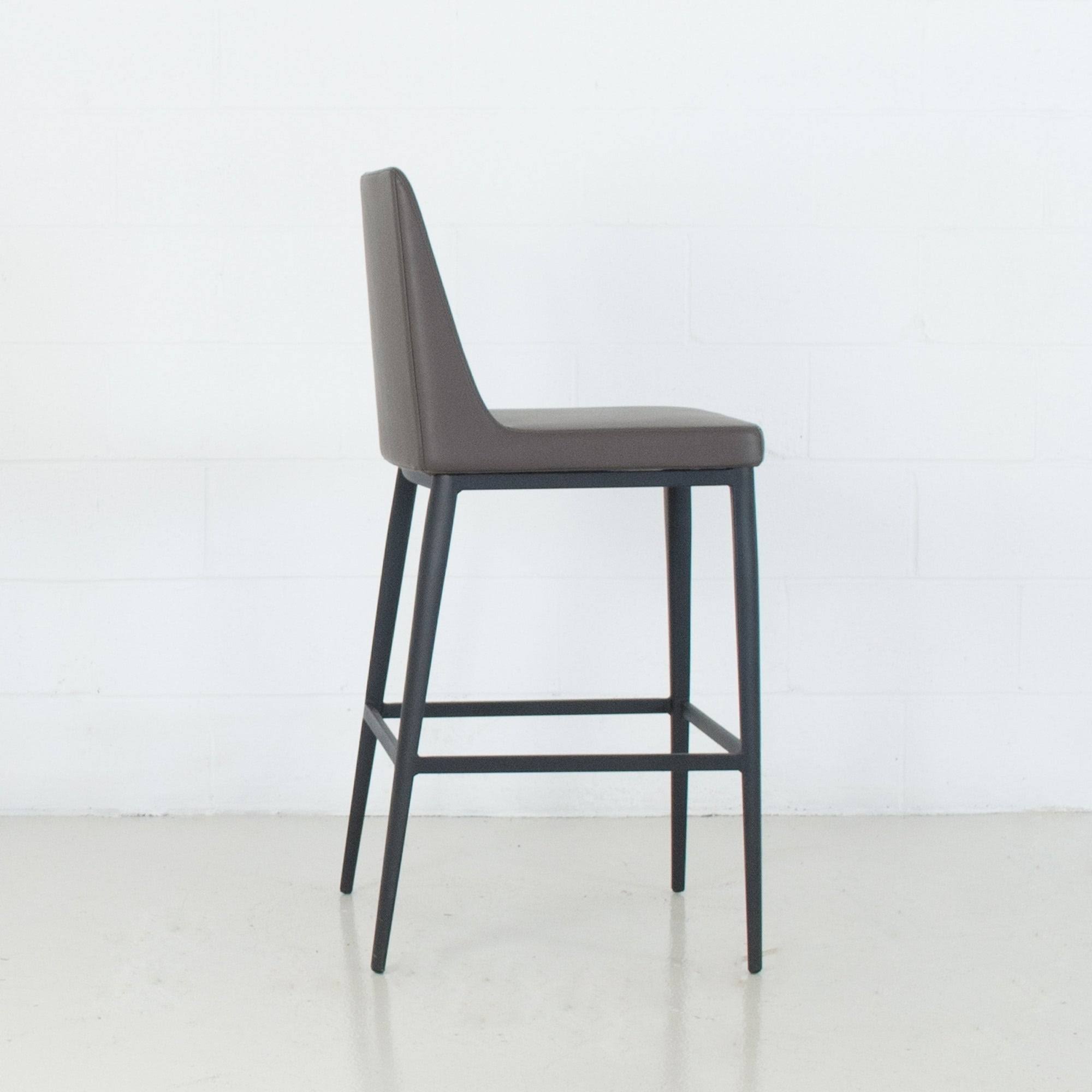 Charcoal Leatherette Bar Stool H823970