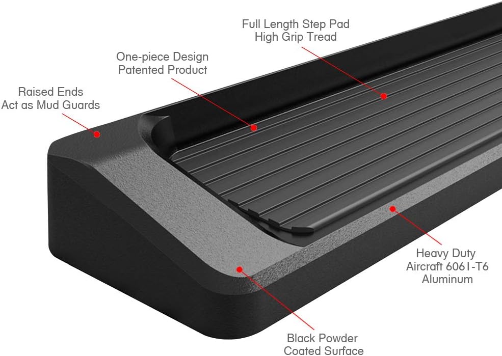 6in Black Running Boards E174867