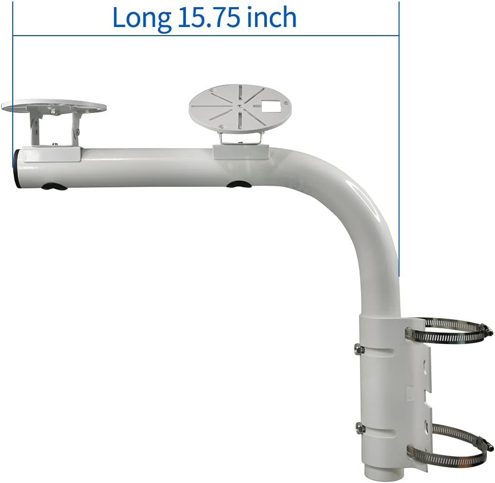 Adjustable Universal Double Head Security Camera Pole Mount Bracket (15.7 INCH) F485