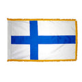 3ft. x 5ft. Finland Flag with Side Pole Sleeve and Fringe A9125