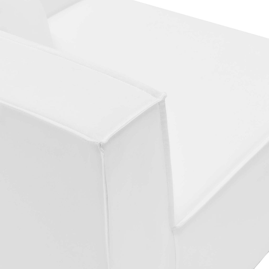 7-Piece White Upholstered Sectional Sofa G959