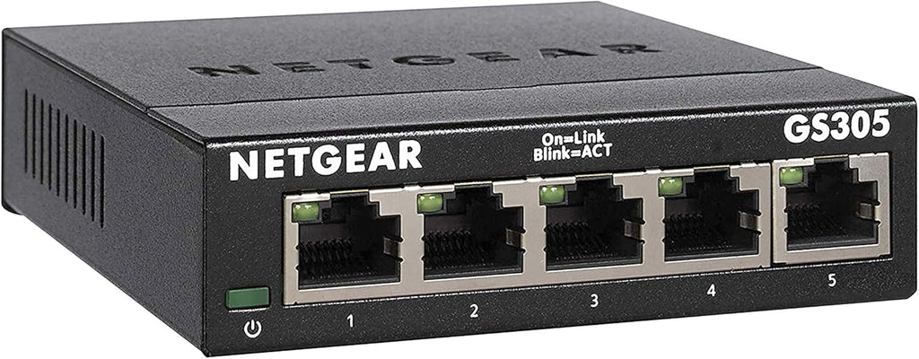 Black 8-Port Gigabit Ethernet Plus Switch Pack of 2 U810196