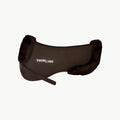 Large Half Pad with Sheepskin Rolls in Dark Brown Q7041