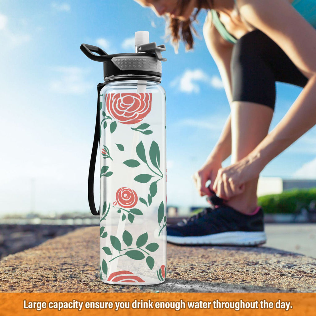 32oz Tritan Sports Water Bottle with Straw J427