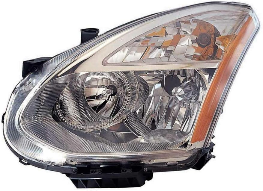Headlight Assembly for Nissan Rogue 2008 Passenger Side Halogen Z9551