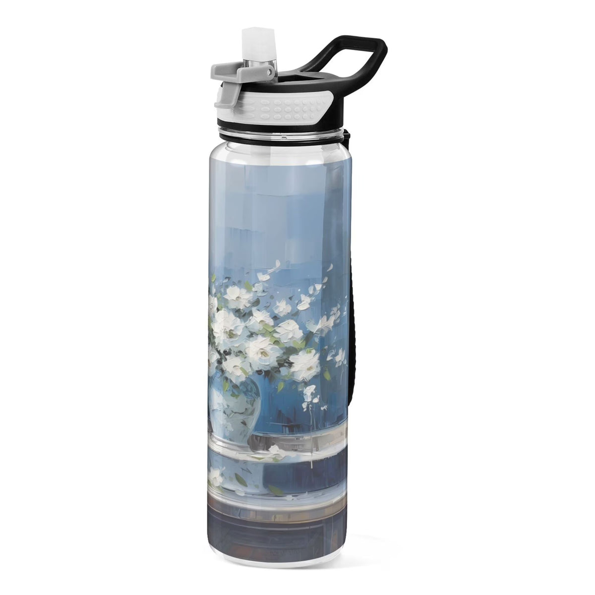 Clear 32oz Tritan Water Bottle with Straw Y2390