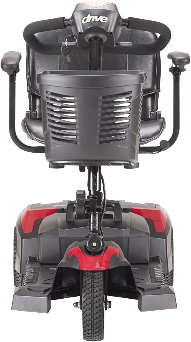 Red/Blue 3-Wheel Compact Travel Scooter F8502