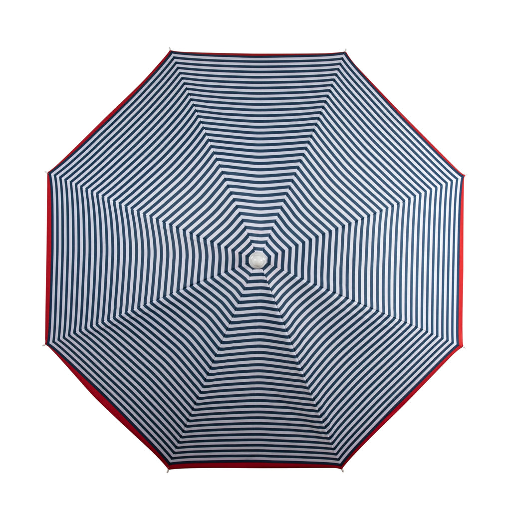 Blue Pinstripe Pattern Portable Beach Umbrella L4707