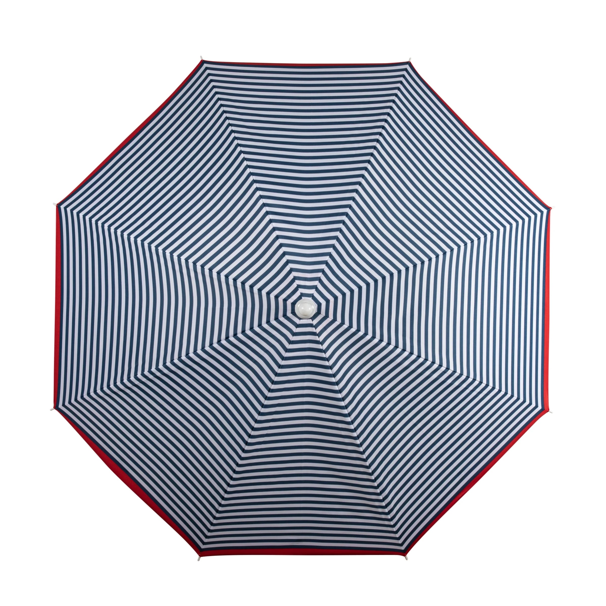 Blue Pinstripe Pattern Portable Beach Umbrella L4707