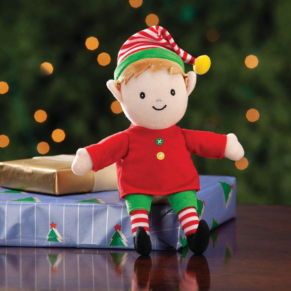4" x 2" x 8" Brushed Tricot Elf Doll T728