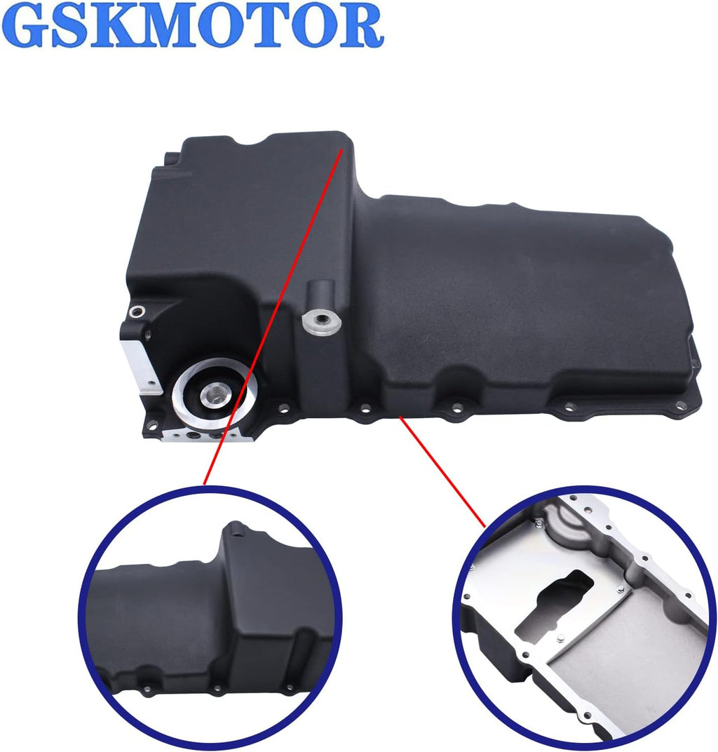 Black Aluminum Rear Sump Oil Pan K4824