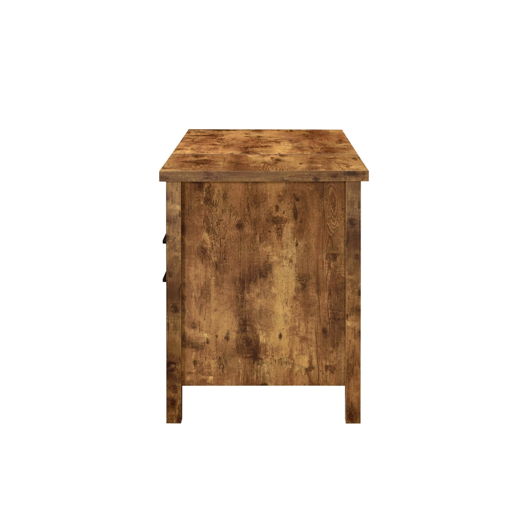 Antique Nutmeg Lift Top Office Desk E46490