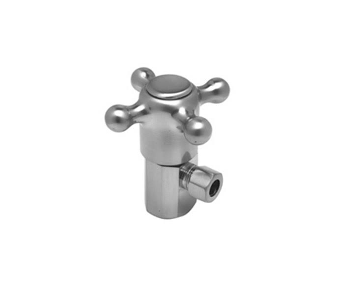 Satin Gold Cross Handle Angle Valve P51557