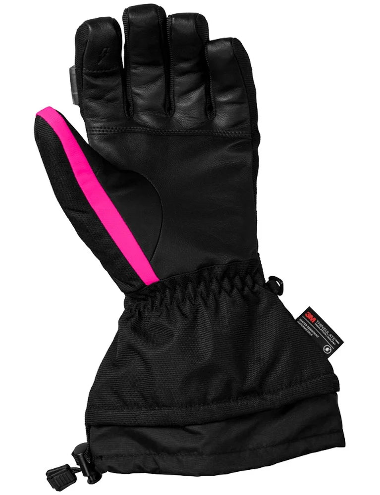 Black/Pink Glo XXL Snowmobile Gloves L606268