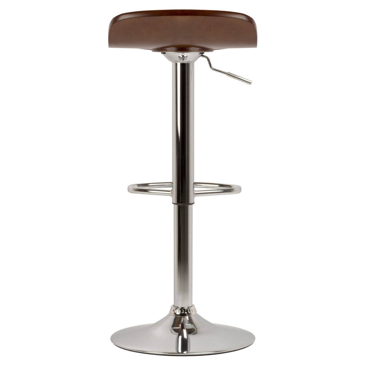 Set of 2 Adjustable Stool with Wood Veneer Top Z351239