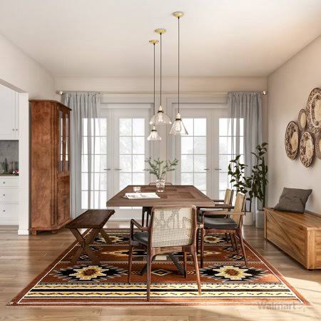 Walnut Brown Live Edge Dining Bench X548768