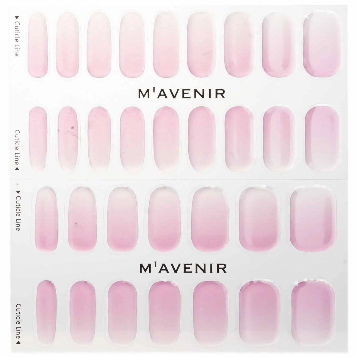 Pink Glass Nail Sticker 32pcs S530