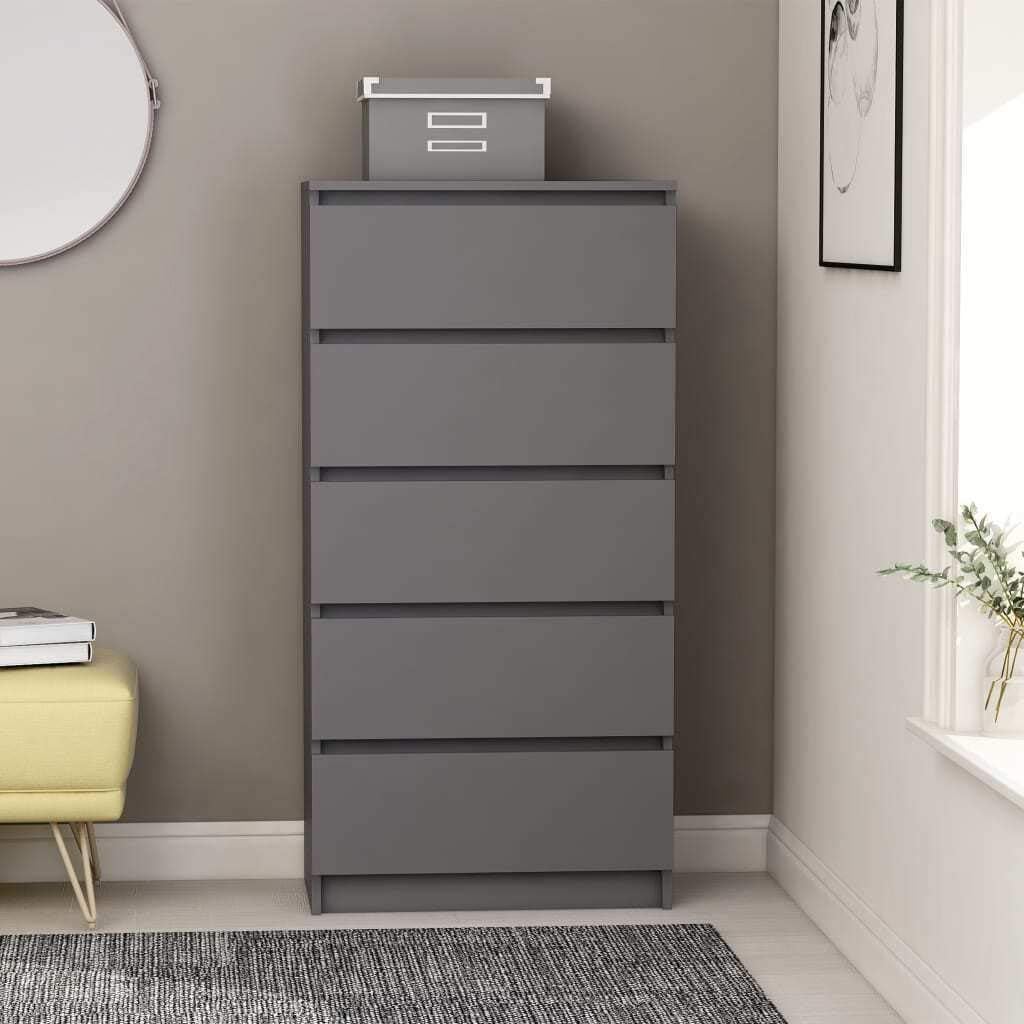 White 23.6 Chipboard Drawer Sideboard F5514