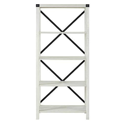 Stone Grey Metal Bookcase S39825