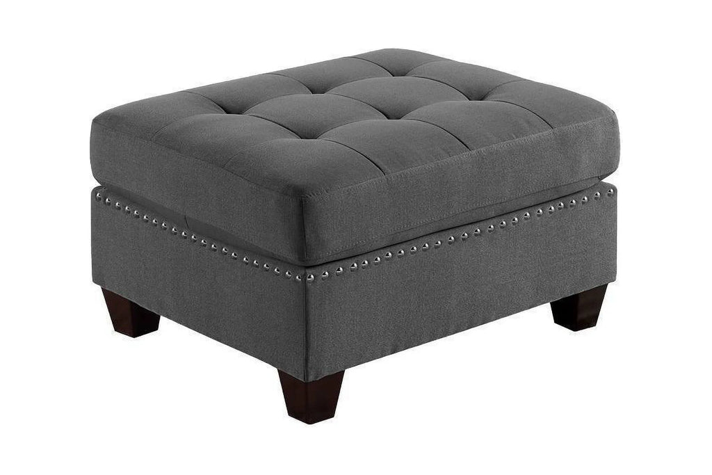 Gray Modular Sectional 7pc Set with Ottoman M6567