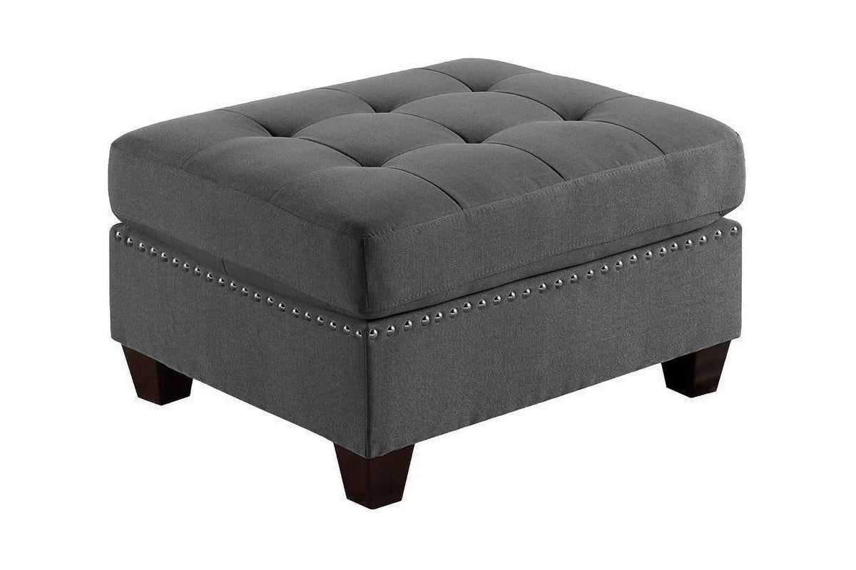 Gray Modular Sectional 7pc Set with Ottoman M6567