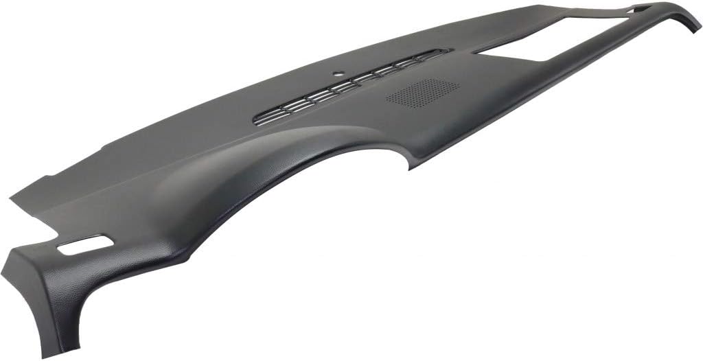 Black 1-Piece Dash Cover with Defroster Grille and Speaker Holes V1443