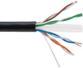 Cat6A 1000 Foot Solid Bare Copper 23AWG 4 Pair Bulk Ethernet Cable, Unshielded Twisted Pair (UTP) (White) R377