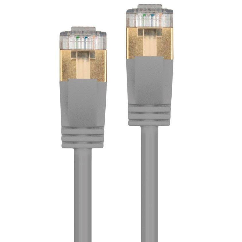 SlimRun Cat6a Ethernet Patch Cable, RJ45, STP, 36awg, 30ft C73742