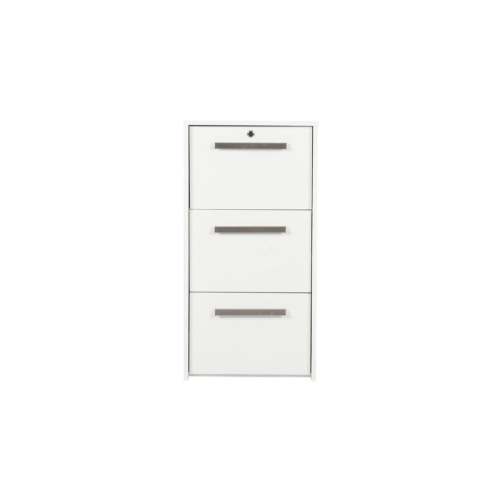 Alaska White Wood Grain 3-Drawer Lateral File L659