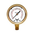 4x22 Brass Case Pressure Gauges F228