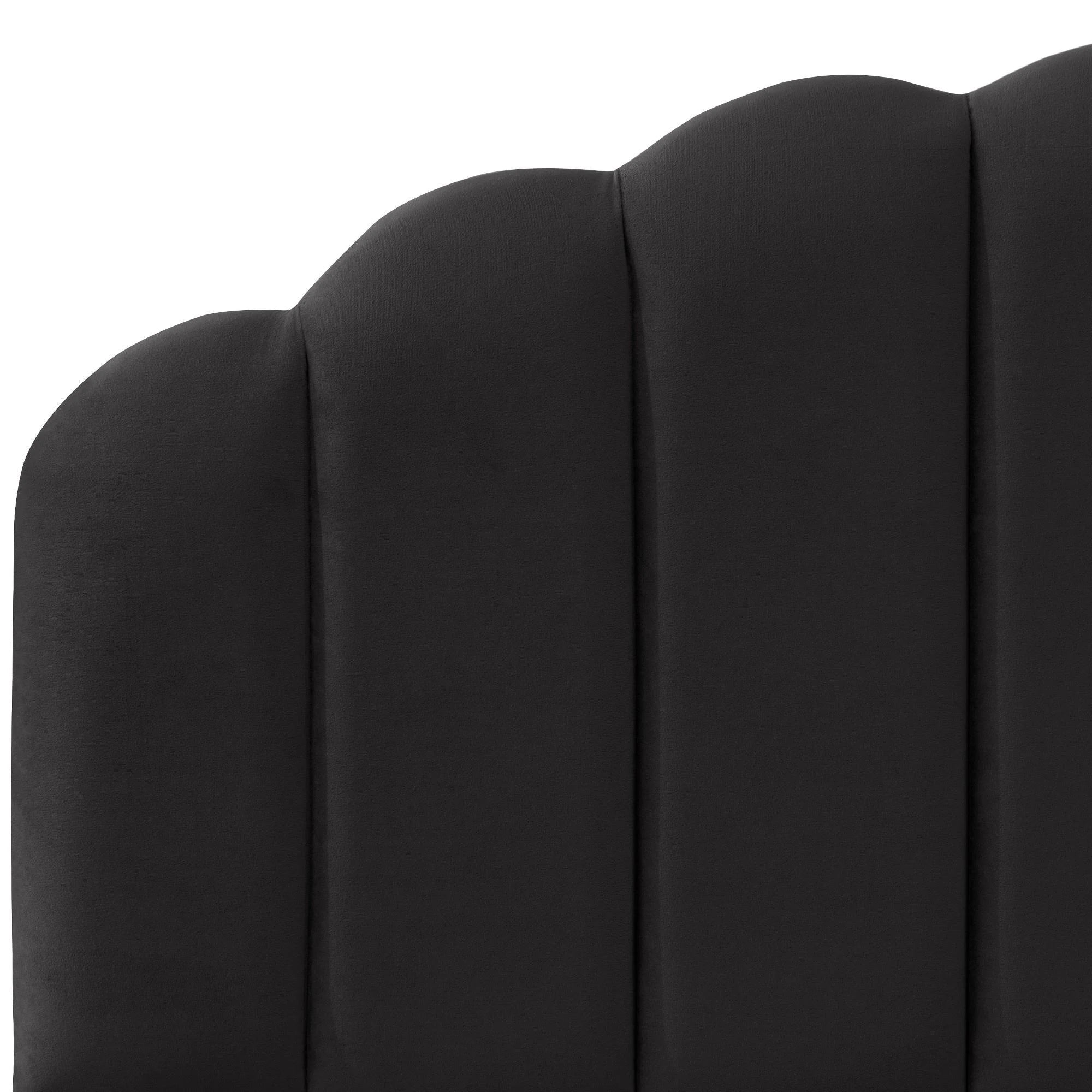 Black Velvet Headboard G186549