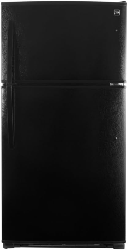 Black Top-Freezer Refrigerator with Ice Maker, 21 Cubic Ft. Q9944