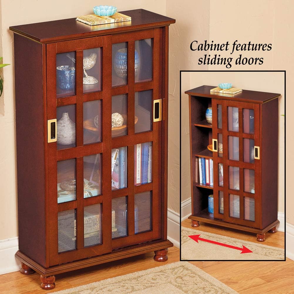 Wood Sliding Door Media Display Cabinet Z7262