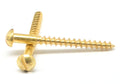 Brass Slotted Round Head Wood Screw Z818