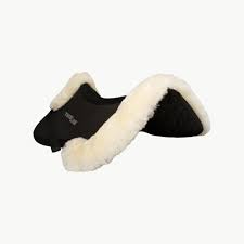 Large Half Pad with Sheepskin Rolls in Dark Brown Q7041