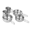 5pcs Stainless Steel Camping Cookware Set D7633