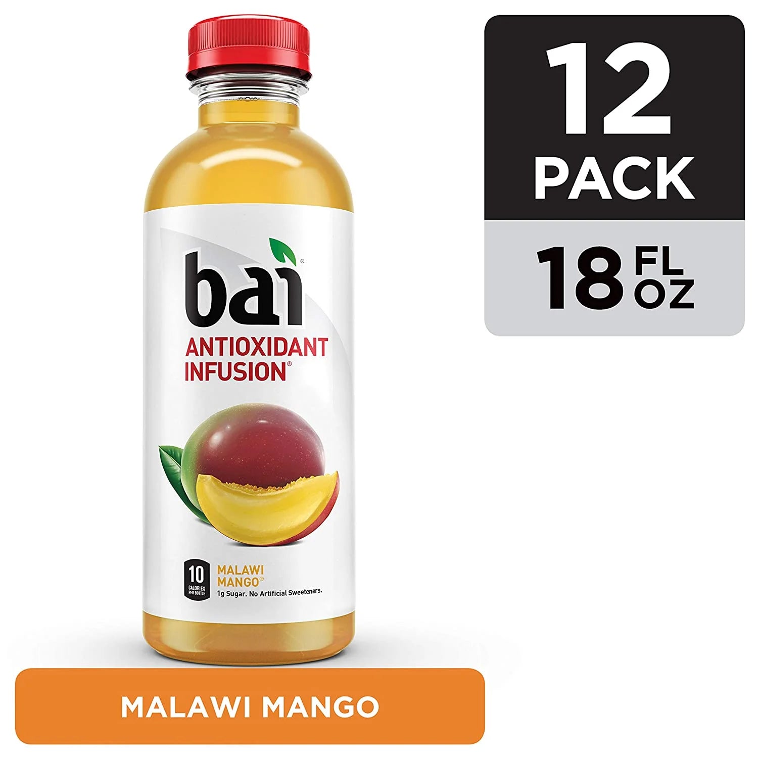 Malawi Mango Flavored Water, 18 Fluid Ounce Bottles, 12 Count F961550