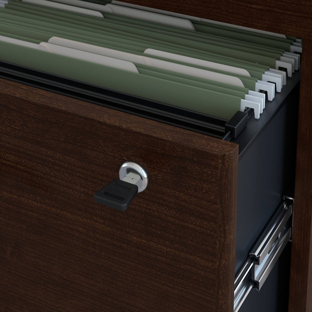 3 Drawer Mobile File Cabinet, Hansen Cherry K716439
