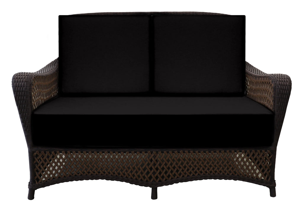 Foam Deep Seating Loveseat Cushion Set, Black W3036