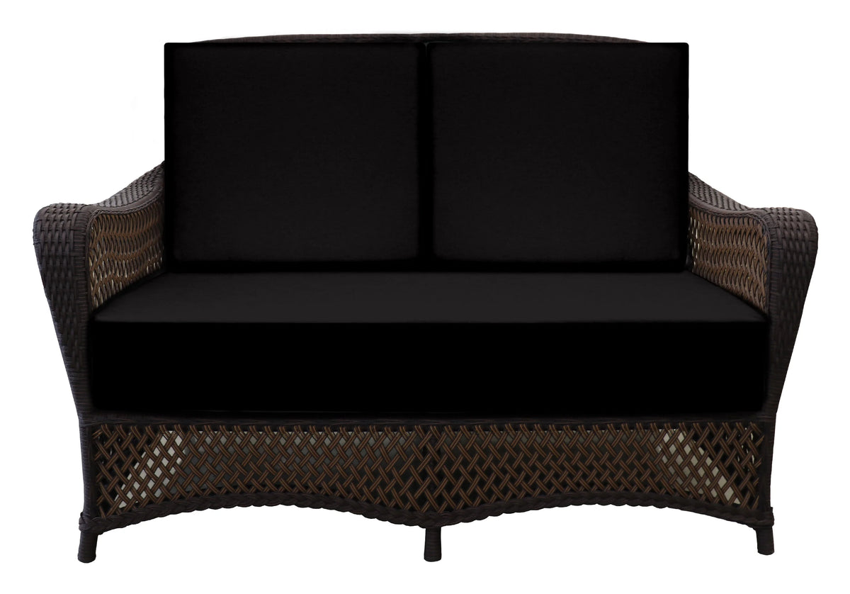 Foam Deep Seating Loveseat Cushion Set, Black W3036